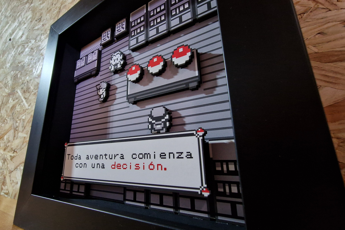 Cuadro 3D Laboratorio Pokémon Profesor Oak